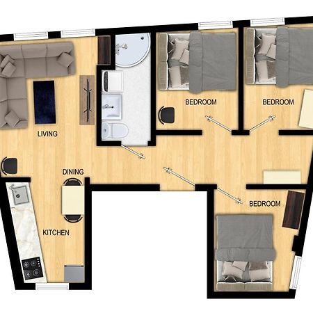 Family Friendly 3Br - Quiet Area - Behind Bryggen Apartment Bergen Exterior photo